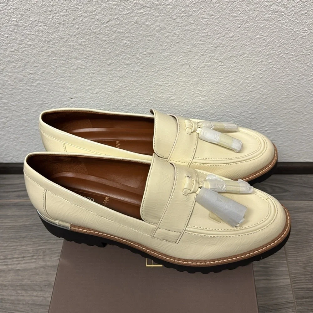 Franco Sarto Carolynn Tassel Loafer Putty